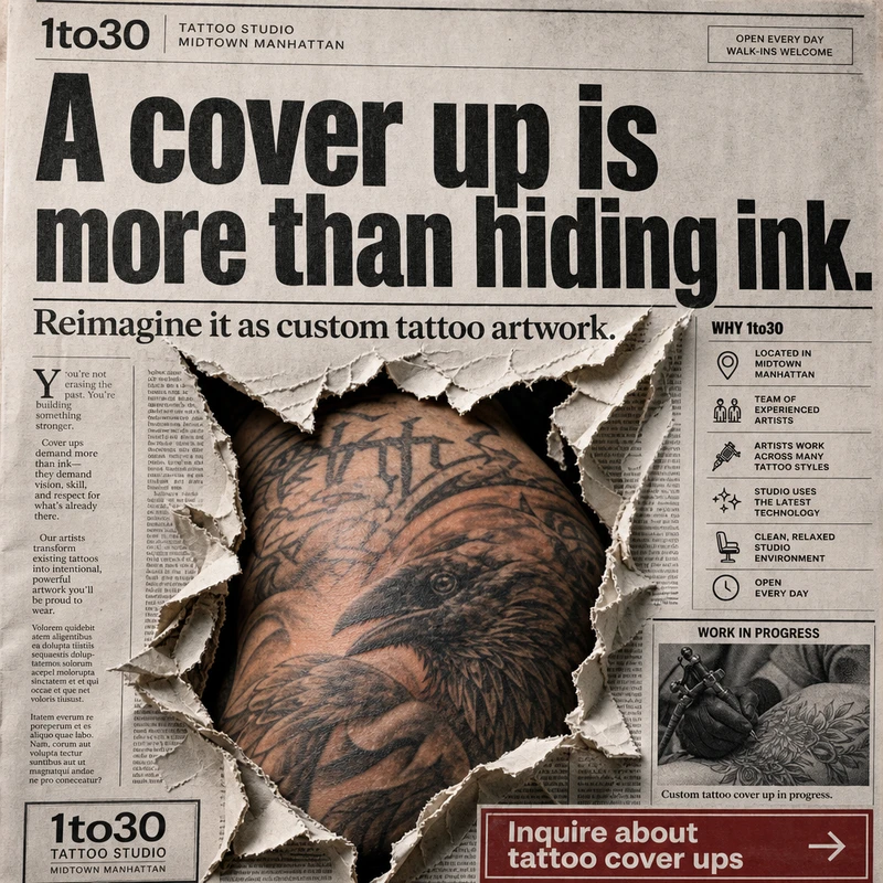 A cover up is more than hiding ink.