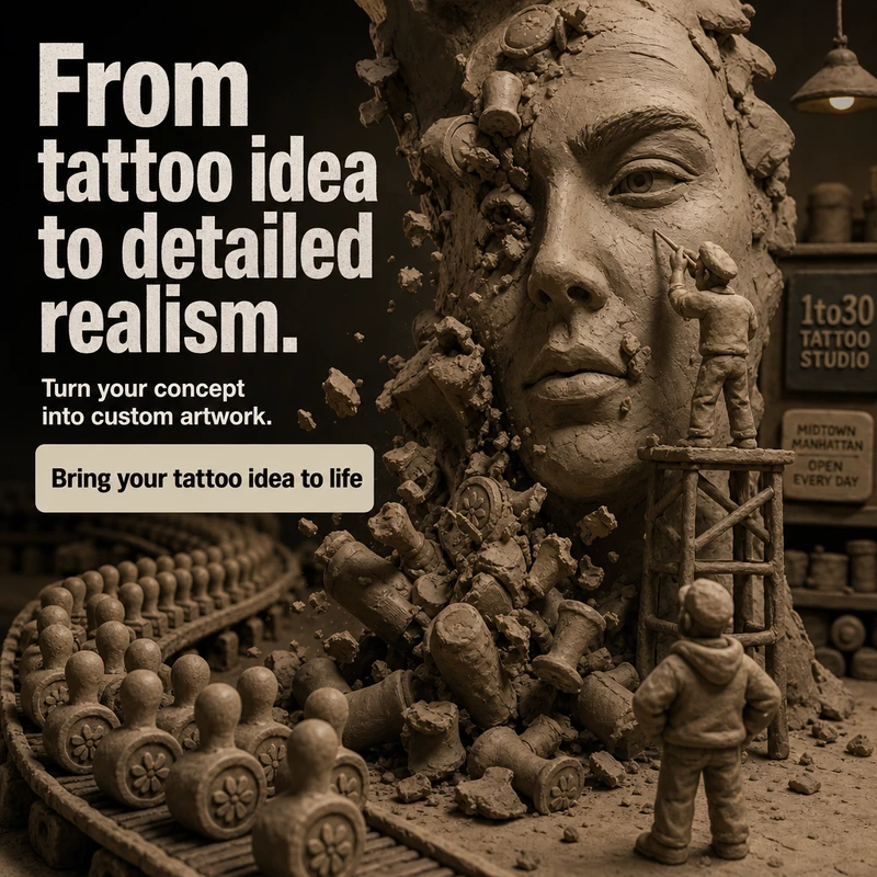 From tattoo idea to detailed realism.