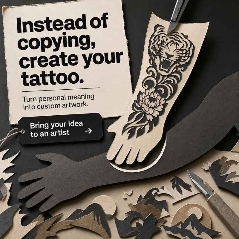 Instead of copying, create your tattoo.