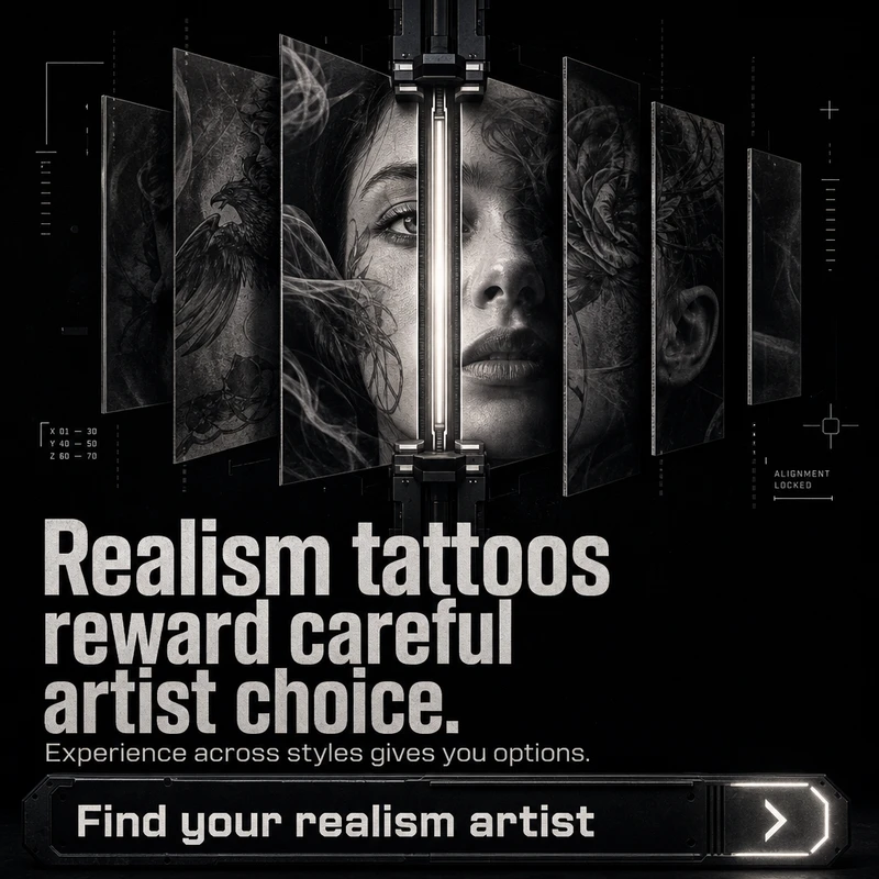 Realism tattoos reward careful artist choice.