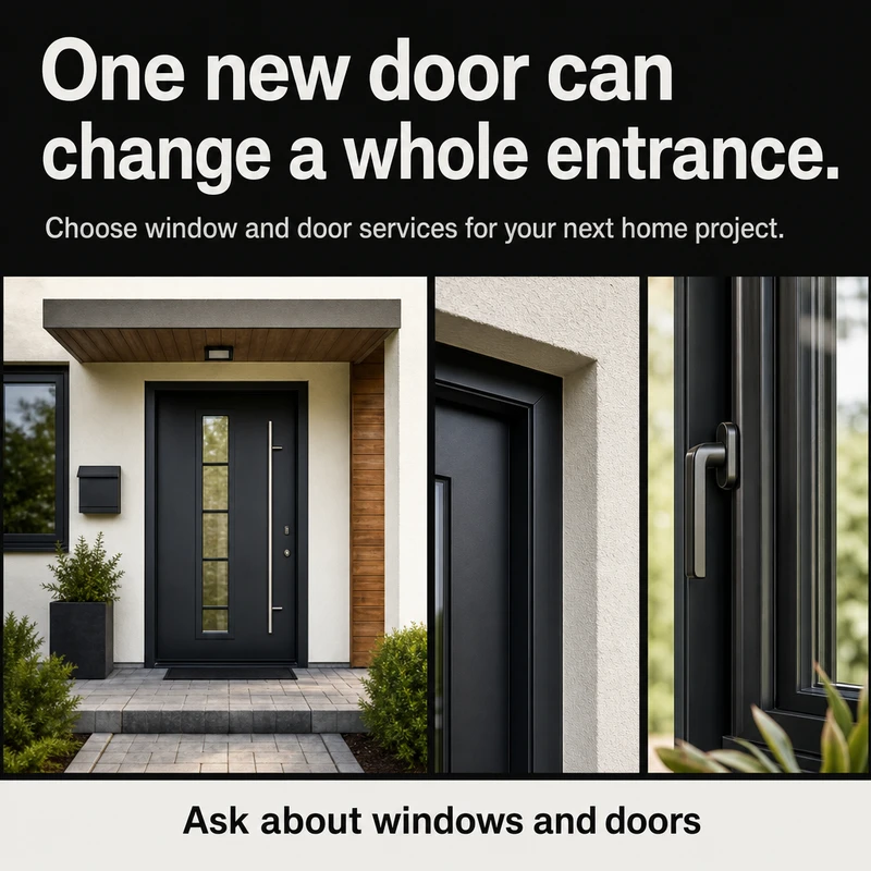 One new door can change a whole entrance.