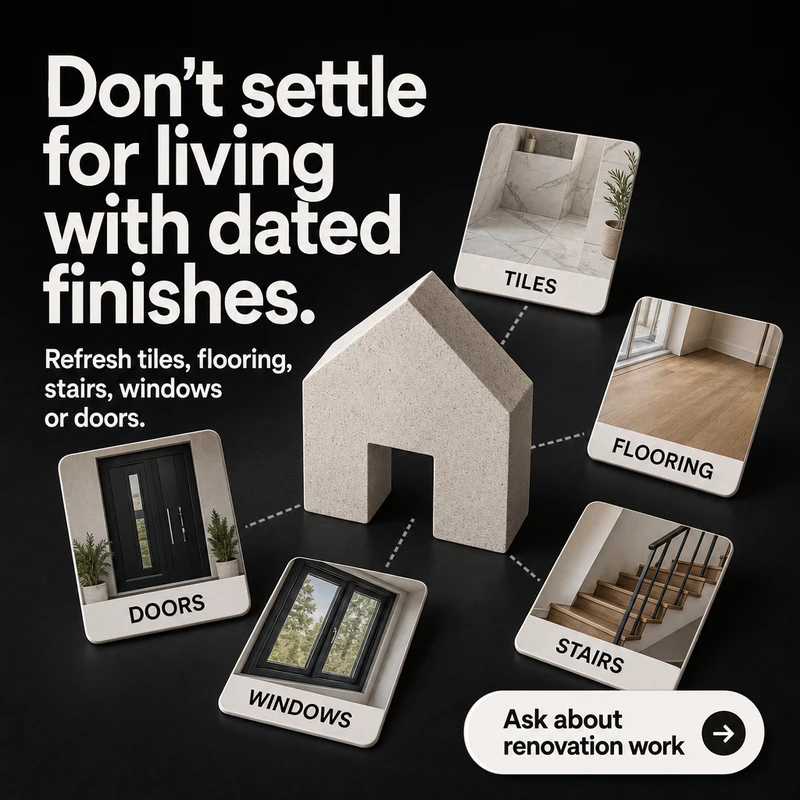 Don’t settle for living with dated finishes.