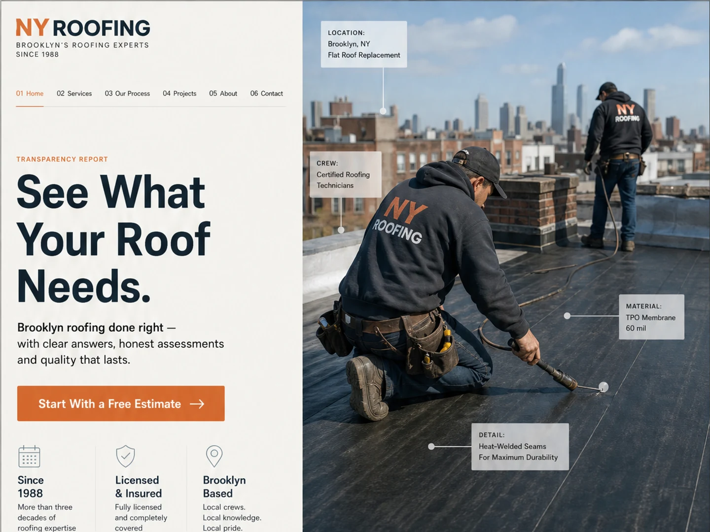 See the Roofing Work — See What Your Roof Needs.