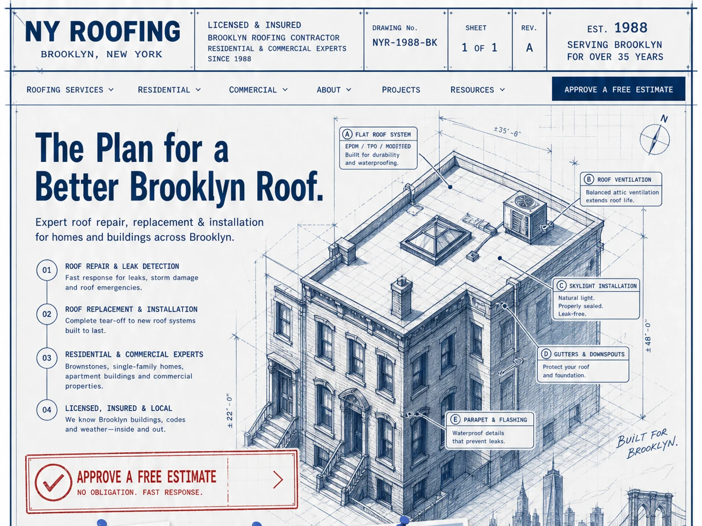 Roofing Plan — The Plan for a Better Brooklyn Roof.
