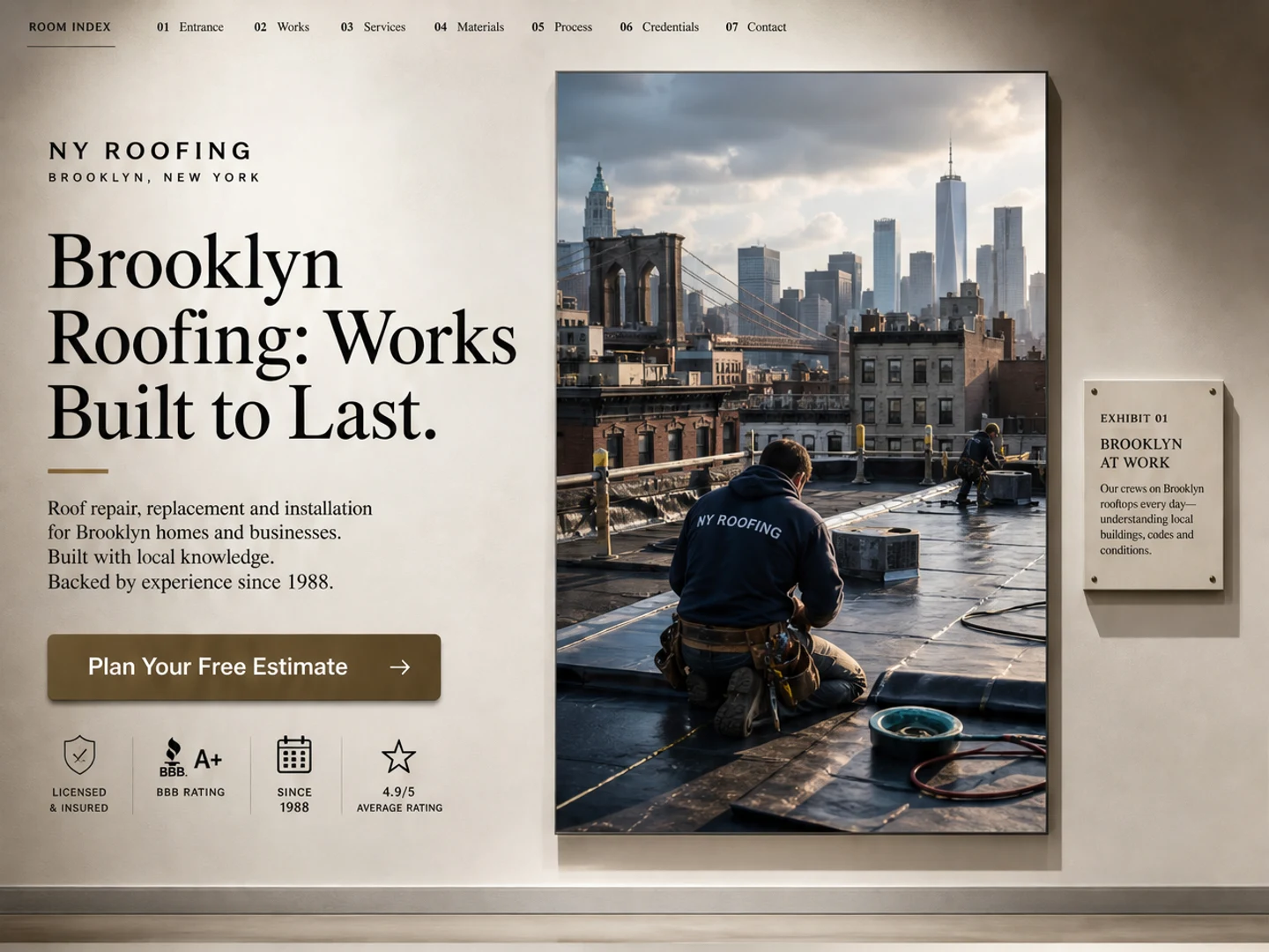 Brooklyn Roof Works — Brooklyn Roofing: Works Built to Last.