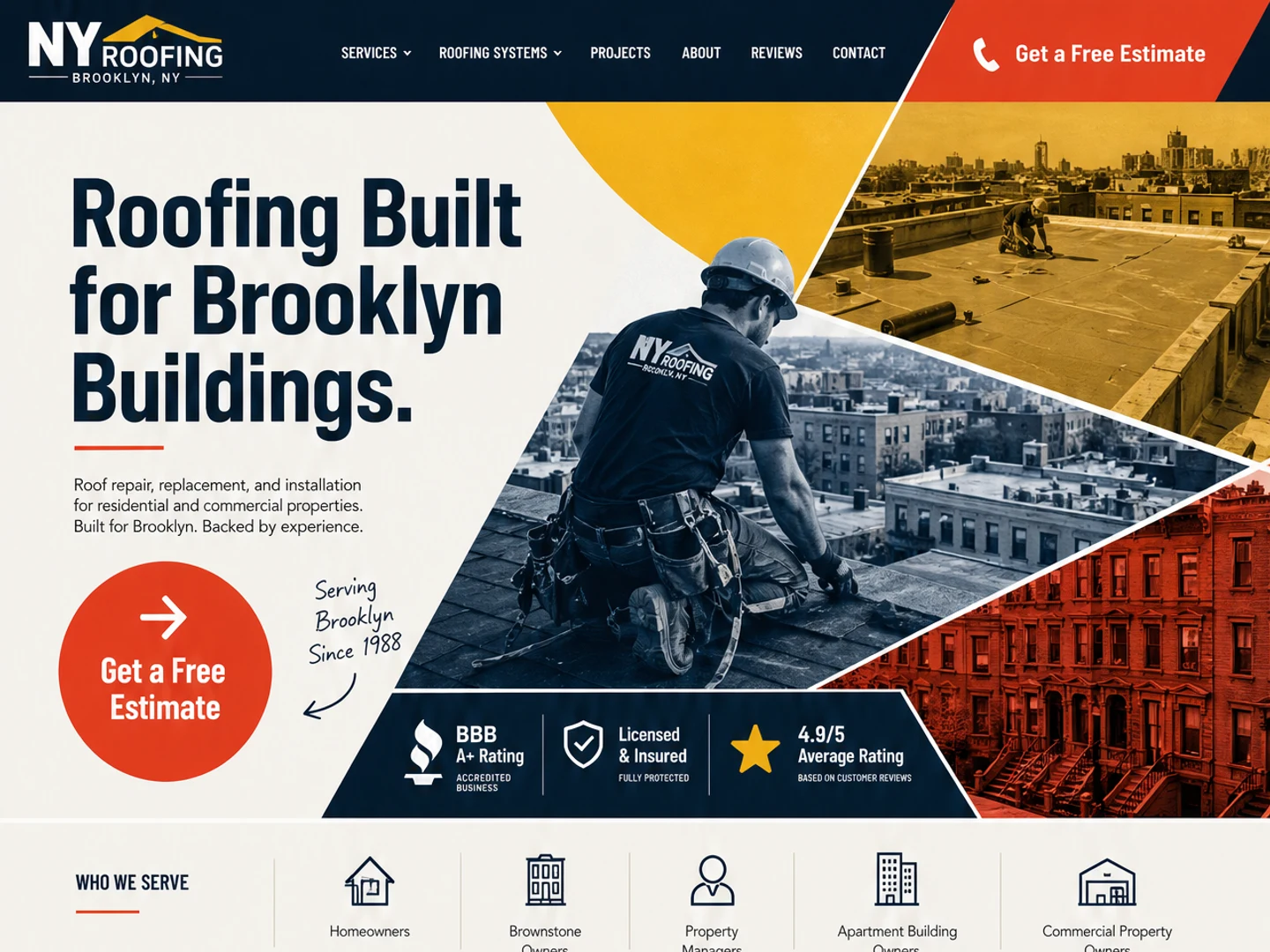 Roofing in Bold Form — Roofing Built for Brooklyn Buildings.