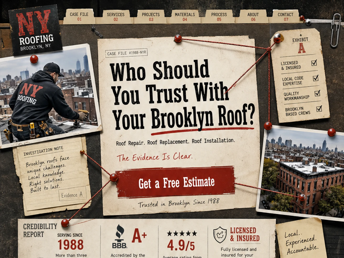 Roof Case Closed — Who Should You Trust With Your Brooklyn Roof?