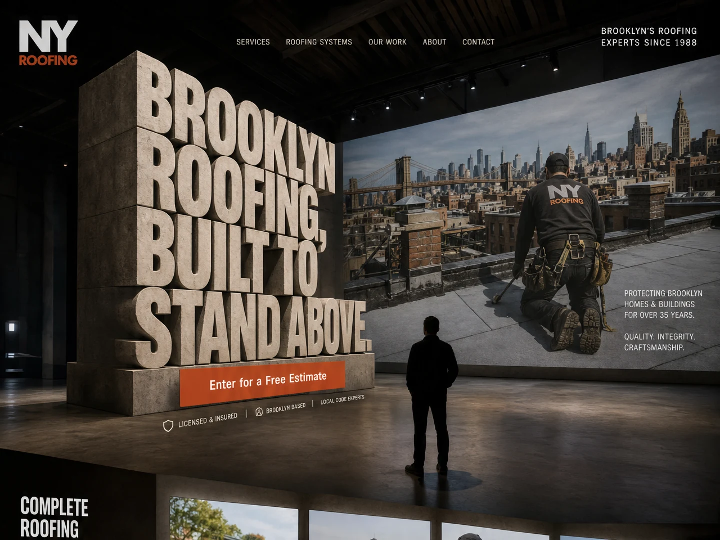 Roofing in Scale — Brooklyn Roofing, Built to Stand Above.