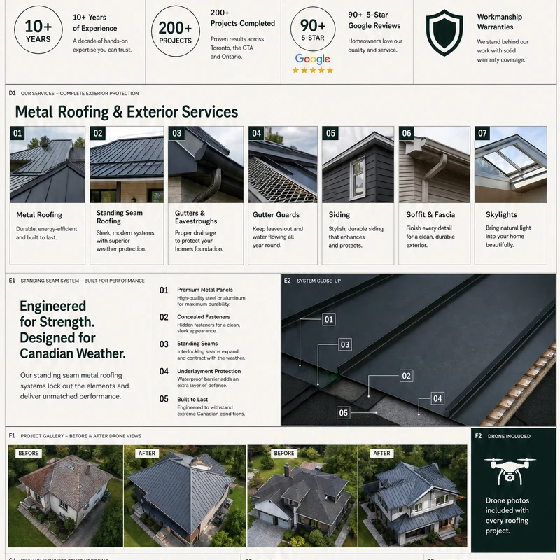 Your metal roof needs no shortcuts.